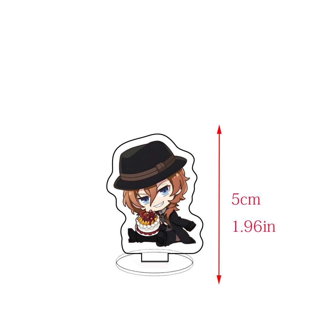 Acrylic Panel Ornaments Acrylic Stand Bungo Stray Dogs Dazai Osamu Oda Sakunosuke Figure Model Plate Desktop Decorate Xmas Gifts