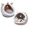 Mignonne Grotte Lit pour Chat Nid Drôle pour Chat avec Balle Suspendue Lit Apaisant Confortable pour Chat
