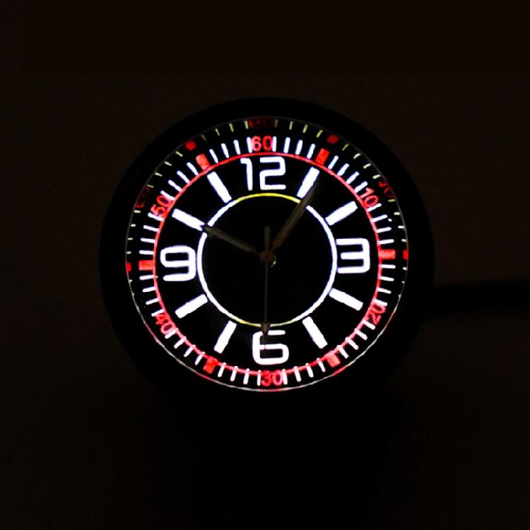 Universal Pocket Stick-On Clock Car Dashboard Clock Quartz Luminous Clock