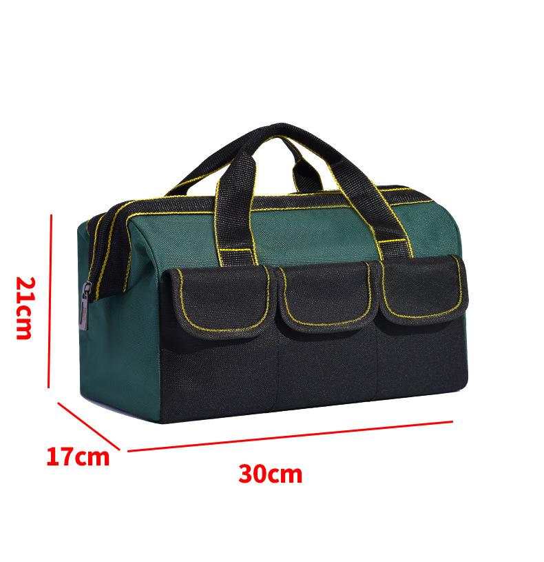 Multifunctional Wear-Resistant Handheld Electrician Tool Bag - Durable Canvas Crossbody with Thickened Oxford Cloth for Repair and Installation.