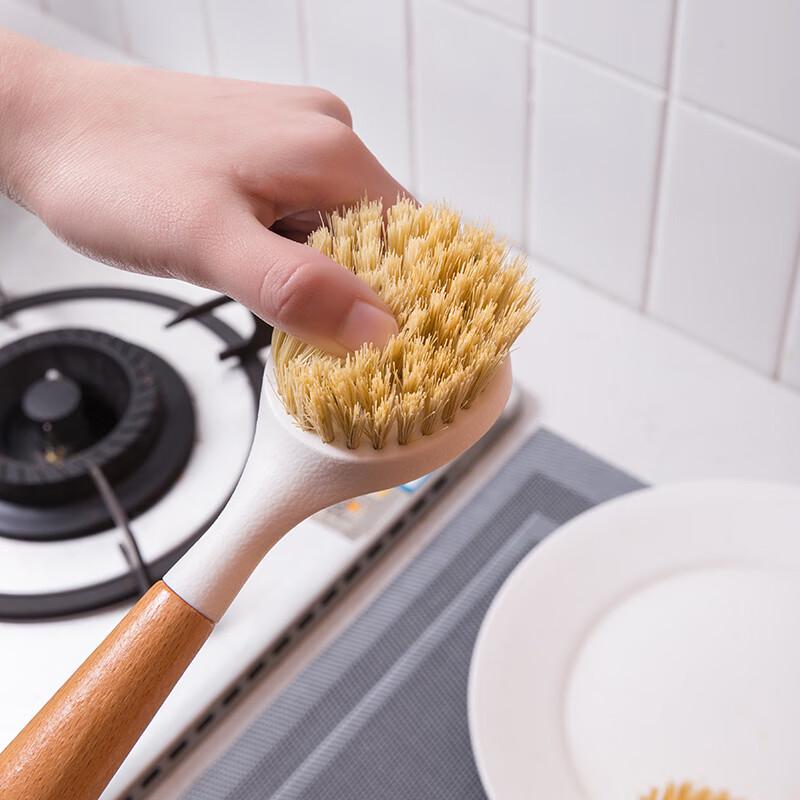 Qianxing Beech Wood Long-Handle Kitchen Scrub Brush
