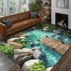 3D Fish Pond Carpet Living Room Children's Room Carpet Kitchen Carpet Floor Carpet Home Bathroom Carpet Angler Enthusiast