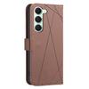 For TECNO Spark 40 Pro+ 4G Case BINFEN COLOR BF35 Geometry Imprint Leather Phone Cover RFID Blocking Wallet Stand