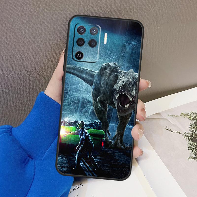Jurassic Dinosaur Case For Oppo A76 A16 A96 A17 A18 A60 A80 A40 A38 A58 A78 A98 A94 A74 A54 A15 A57 A77 A5 Pro