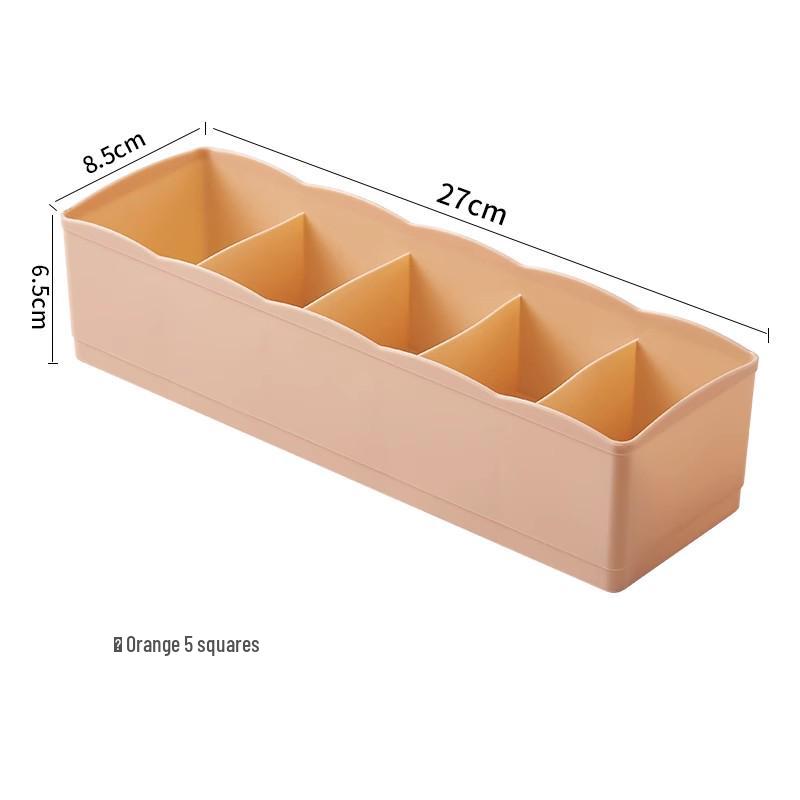 Organizzatore per Cassetto Biancheria Intima e Calzini: Scatola portaoggetti in plastica per armadi e dormitori