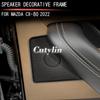 For Mazda CX-80 CX80 CX90 CX-90 2024 2025 Stainless Steel Car Side Door Speakers Decorate Cover Audio Sound Cover Trim styling