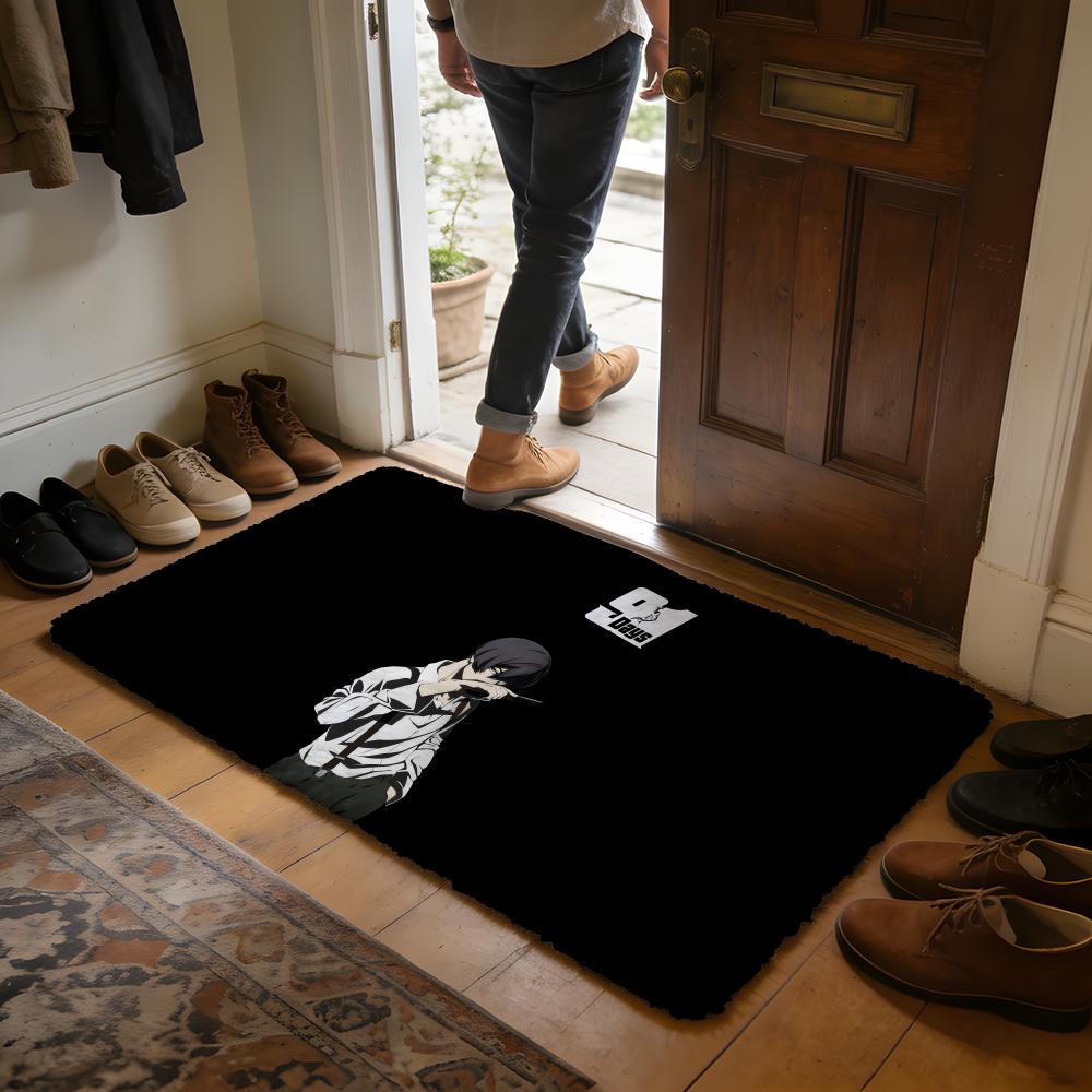 Anime Hot 91 Days Floor Mat Soft Flannel Absorbent Mat Non-Slip Rug Home Bedroom Bathroom