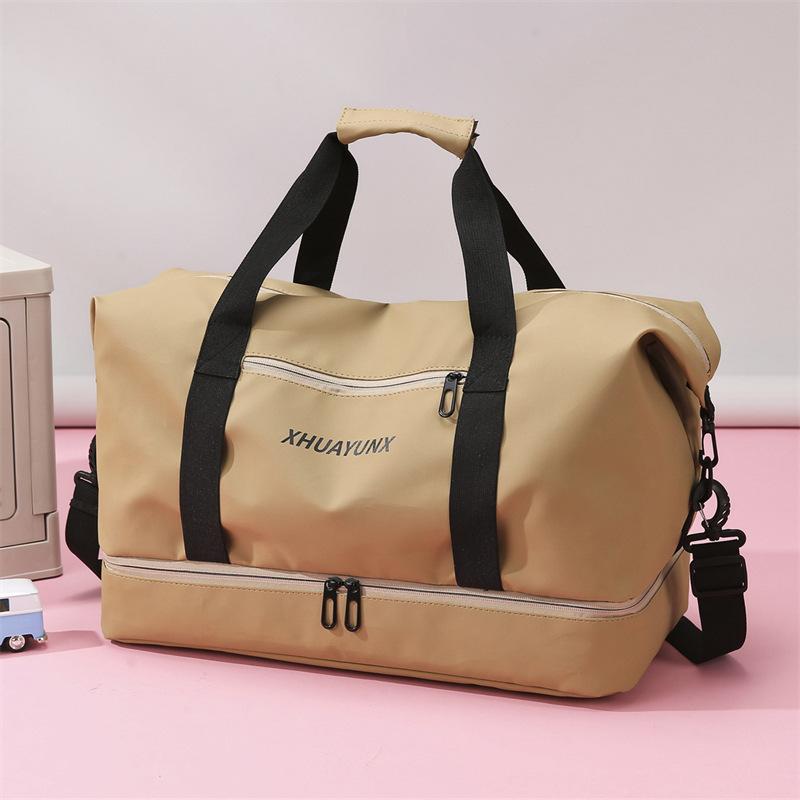 Large capacity portable swimming fitness bag with shoe compartment dry and wet separation yoga bag can be stored for short business trips travel bag