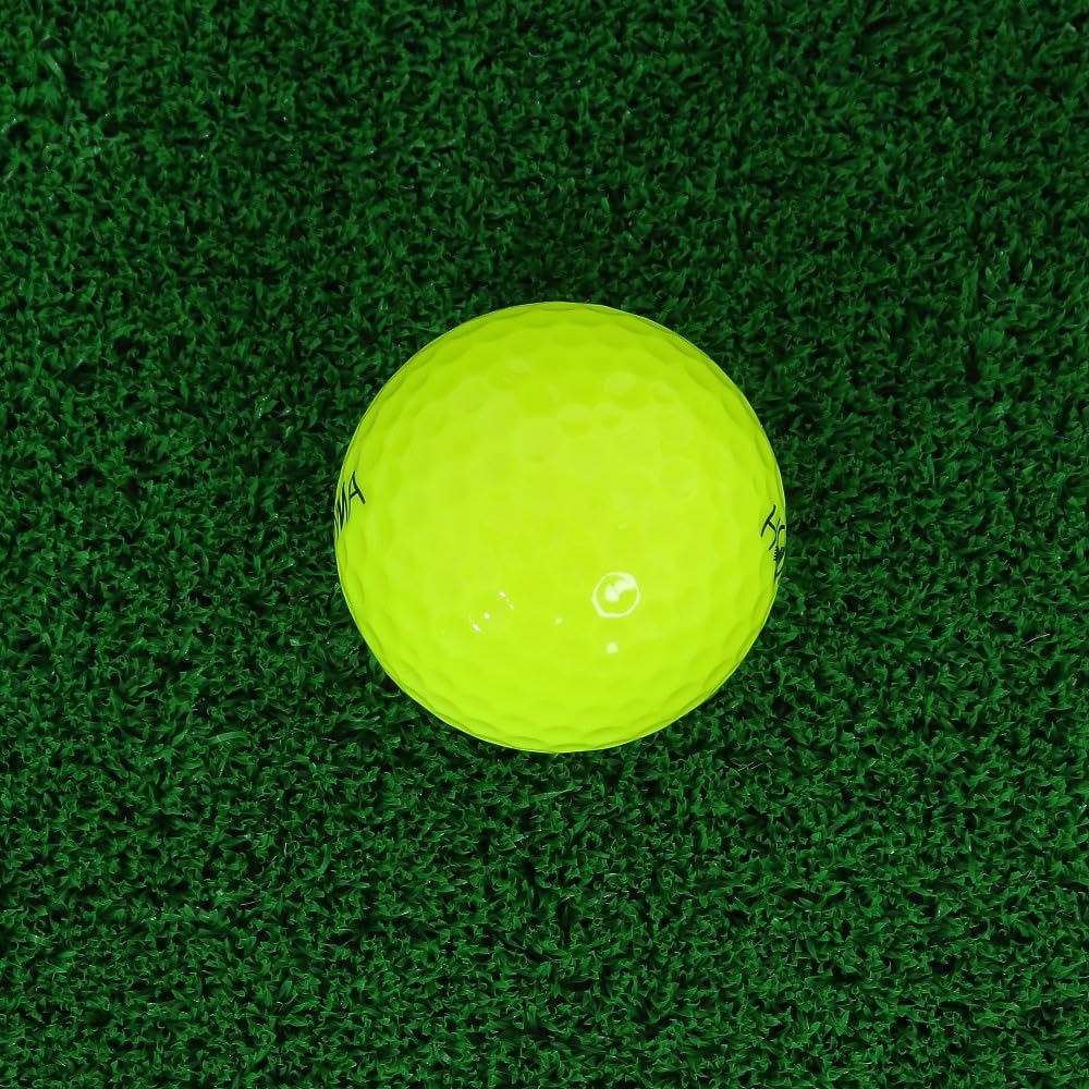 HONMA Golf Officieel Golf HONMA D1 1 Sleeve Ballen, SPIN, Geel, (3 Ballen)