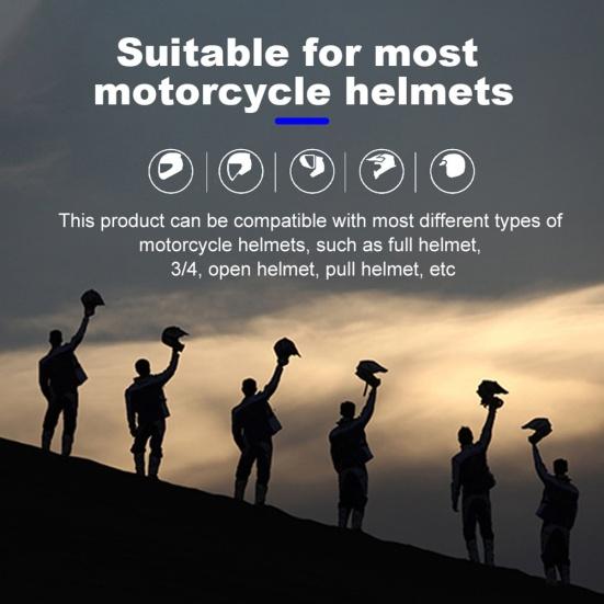 T2 Wireless Bluetooth-compatible 5.0 Motorcycle Helmet Headset Stereo Speaker Headphone