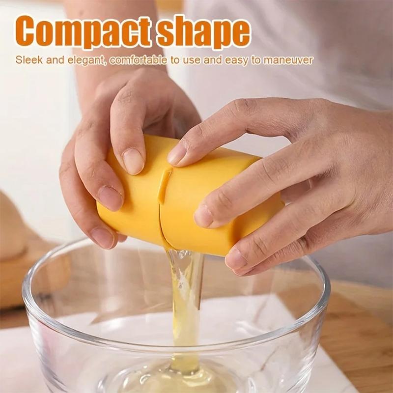 Yellow Kitchen Egg Shell Opener Portable Egg Opening Machine Quick Egg Beater Kitchen Egg Sheller