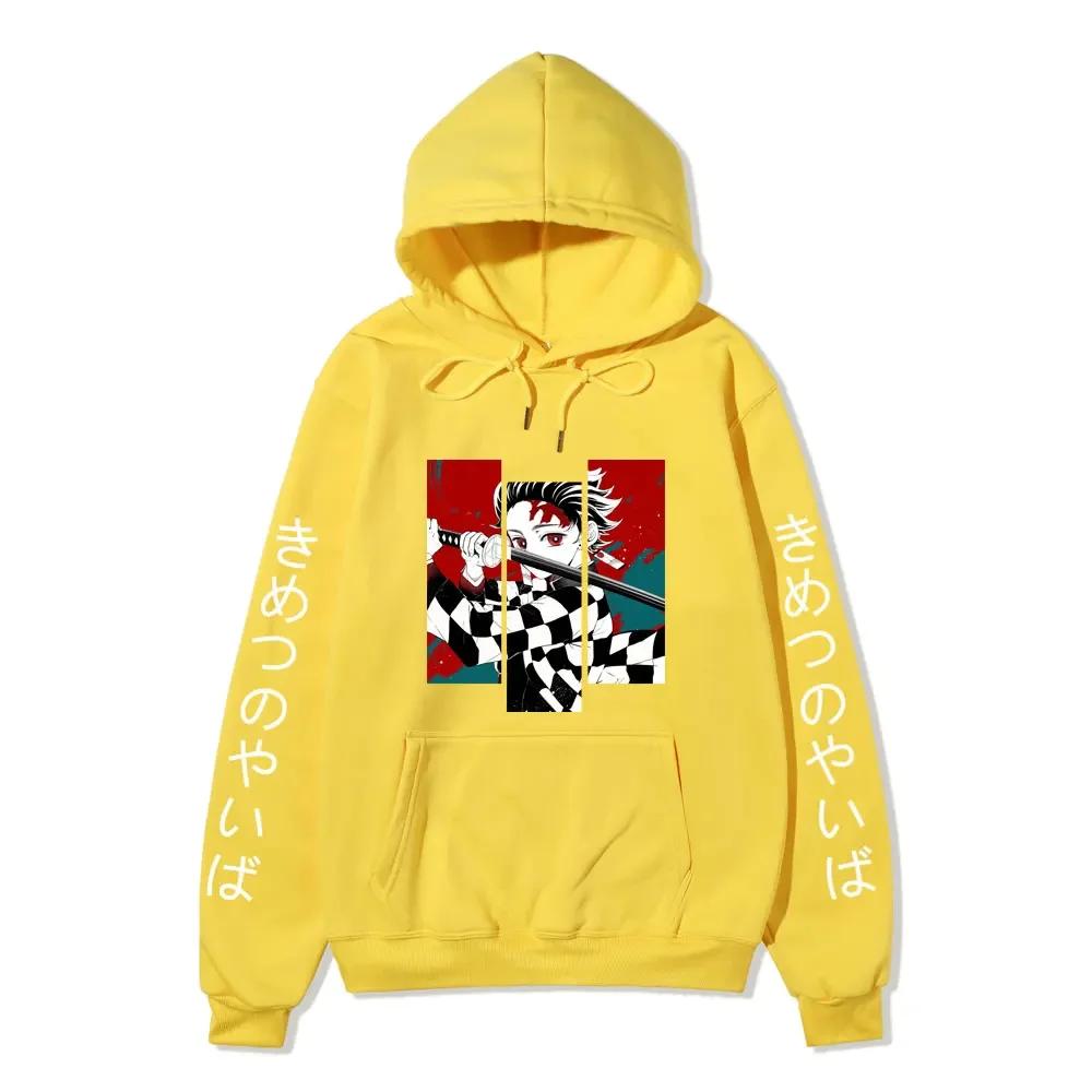 Autumn Winter Anime Printed Hoodies Autumn Harajuku Sweatshirts Oversize Casual Long Sleeve Pullover Casual Print Streetwear