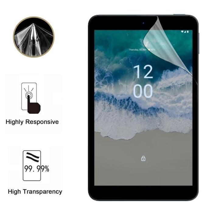 Screen Protector - Phonillico - Nokia T10 - Pack 2 - Durable Plastic Film - Ultra Thin