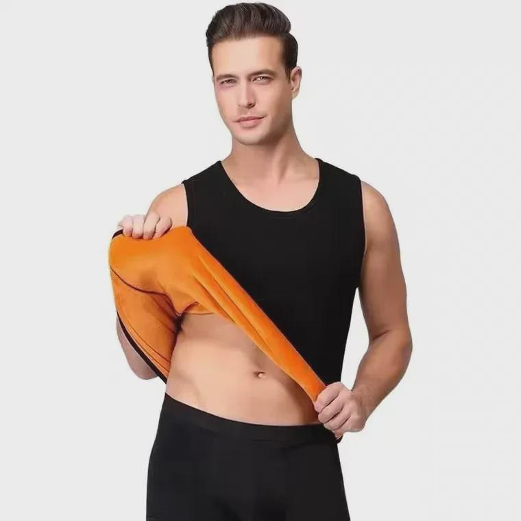 Men's Winter Warm Seamless Double-Sided Fleece Heating Vest