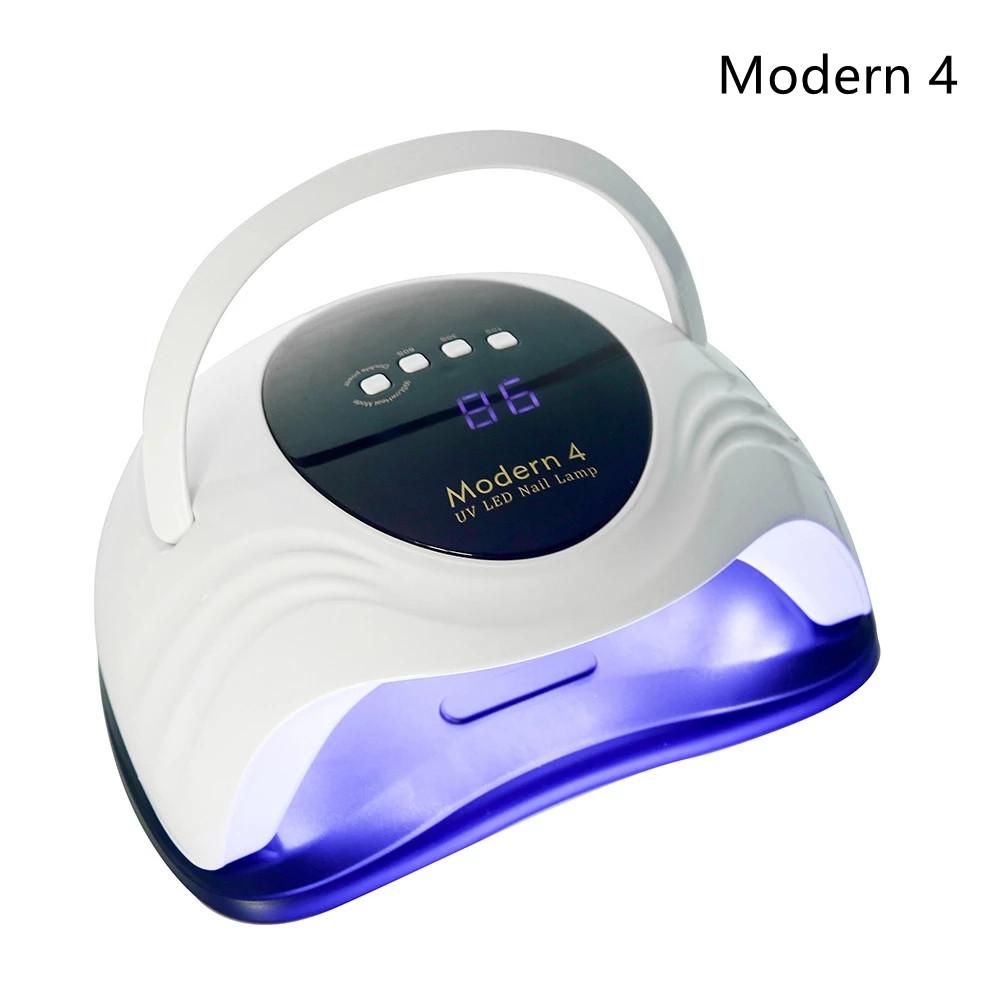 268W Modern1 UV Gel Nail Lamp LED Nail Dryer LCD Display Ice Lamps Curing Gel Polish Two Hands Lamp 69pcs Beads  With Fan