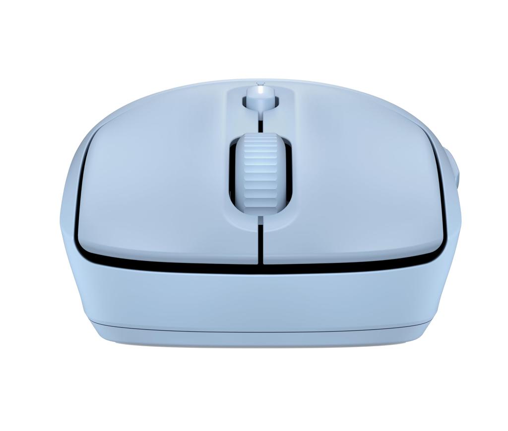HP 400 Silent Wireless Mouse Bluetooth USB Dongle Sensor up to 6000 Silicone Battery Life up to 24 Ambidextrous Design Blue 2.4GHz Connection,