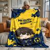 Blue Lock Ultra Soft Flannel Throw Blanket Warm Cozy Blanket for Bed Couch or outdoor best gift