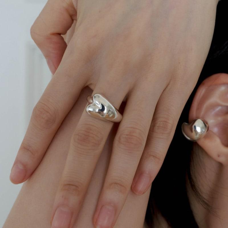 VINOOM longish heart ring