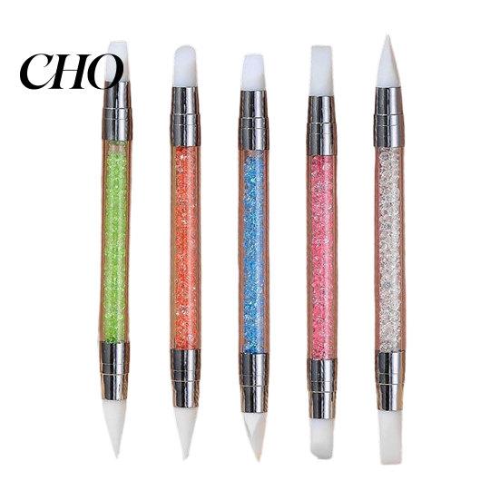 DIY Nail Art Pen 5Pcs/Set Double-Ended Professional Silicone Tip Design Multi-tip Women Girls Manicure Dotting Painting Tools Drawing Tool 2