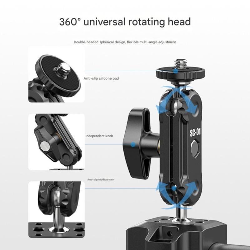 3Inch Extension Vacuum Suction Cup Mount For Action Camera Aluminum Holder With 20KG Load Capacity