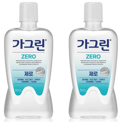 Gagreen Zero Mouthwash, 750ml, 2 Units