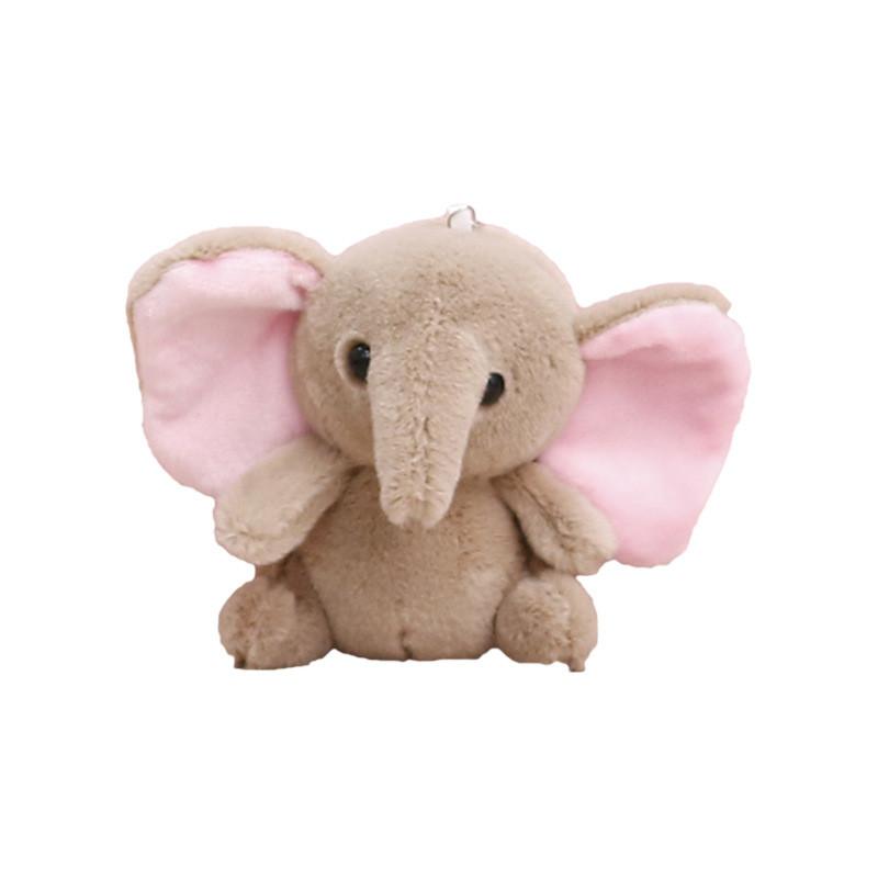 Keychain Plush Elephant Doll Stuffed Animal Toy Decoration Pendant Gift Cartoon