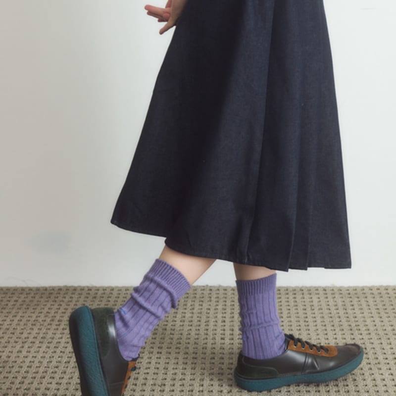 

i hate monday [IHM25FWS07] Core Lip Socks Purple FREE