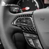 Echt Zacht Koolstofvezel Voor Ford Focus SE Ecoboost 2015 2016 2017 2018 Sticker LHD RHD Auto Stuurwiel Knop Frame Trim