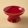 High-legged Tray Ceramic Fruit Tray Chinese Style Refreshment Dining Plate Dim Sum Dish Engagement Table Pastry Plate Fruit Tray Snack Plate Tray