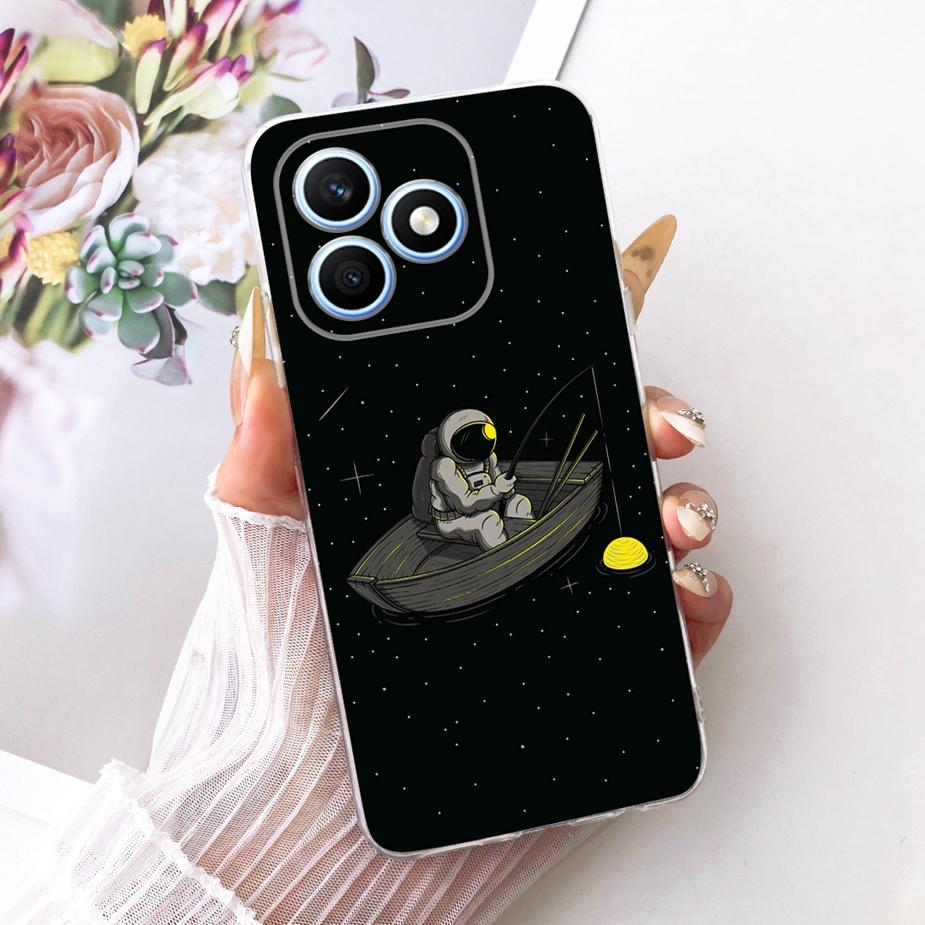 For Honor X8d 4G Case Beautiful Girl Peacock Painted Cover Soft Silicone Phone Case For Honor X8d X 8d HonorX8d 4G Fundas Bumper
