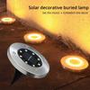 Solar Powered LED Underground Lights Outdoor Waterproof Circular Embedded Garden Lawn Lights Courtyard Lighting Street Lights