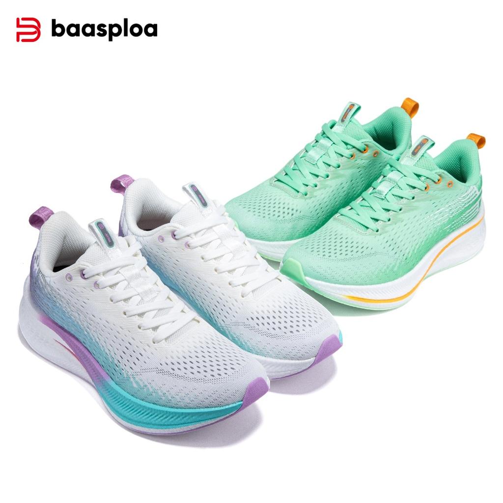 BAASPLOA Women's Running Shoes Professional Training Shoes Non-Slip Shock-Proof Breathable Mesh Surface Women's Outdoor Sports Running Shoes for Women