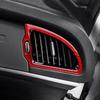 Real Soft Carbon Fiber Sticker For Kia Stinger CK 2019 2020 2021 2022 2023 LHD RHD Car Instrument AC Outlet Trim Accessories.