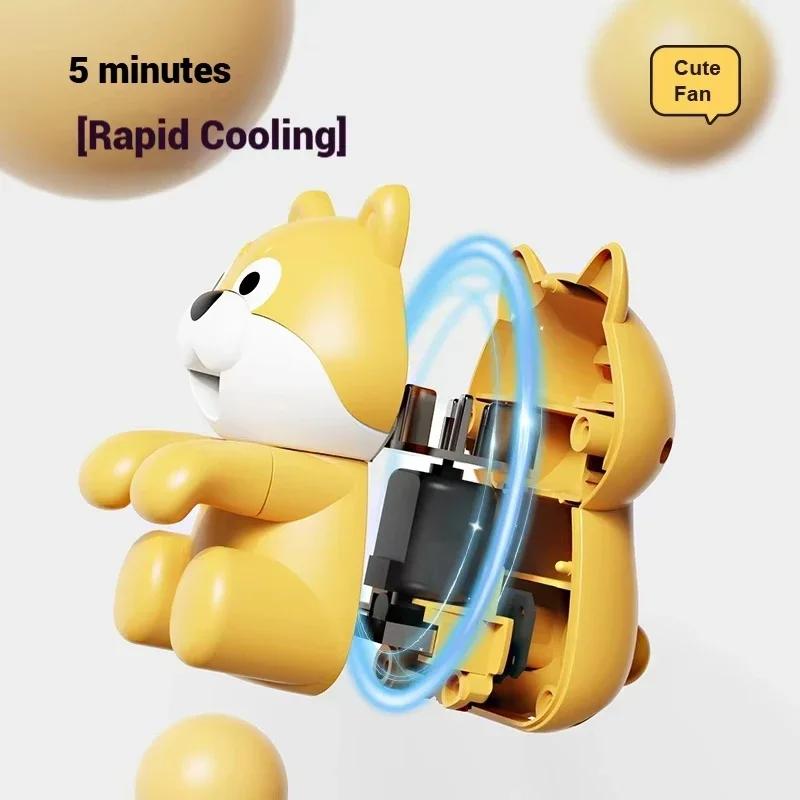 2026 New Cartoon Cat Tongue Automatic Water Blower 3 Minutes Cooling Hot Water Tea Rice Dishes Coffee Mini Fan Air Blower
