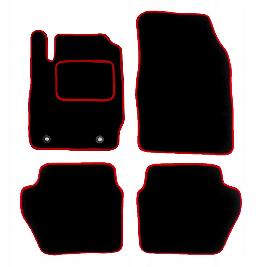 Dywaniki welurowe do ford fiesta mk7 vii 2008-2012 wycieraczki do auta r