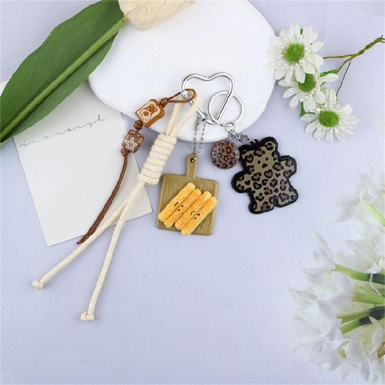 Bag Pendant Charm Braided Rope Keychain Bag Charms for Purse Handbags Bag Accessories Car Key Charm for Women Men Gifts