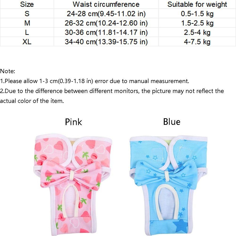 Adjustable Pet Physiological Pants Washable Pet Protective Pants Dog Diaper Menstrual Period