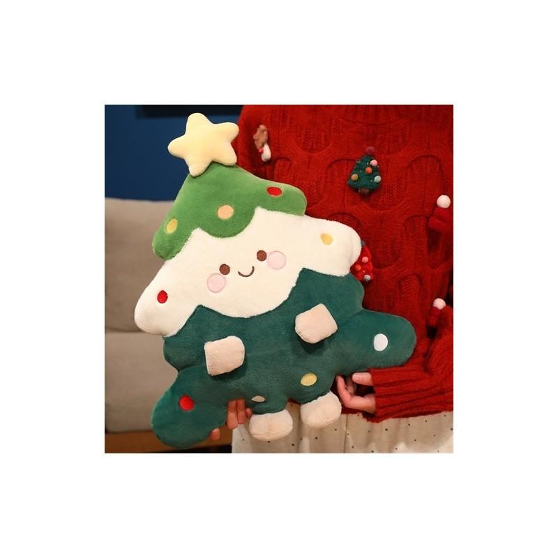 Christmas Tree Man Plush Pillow With Pp Cotton Filling For Holiday Home Decor