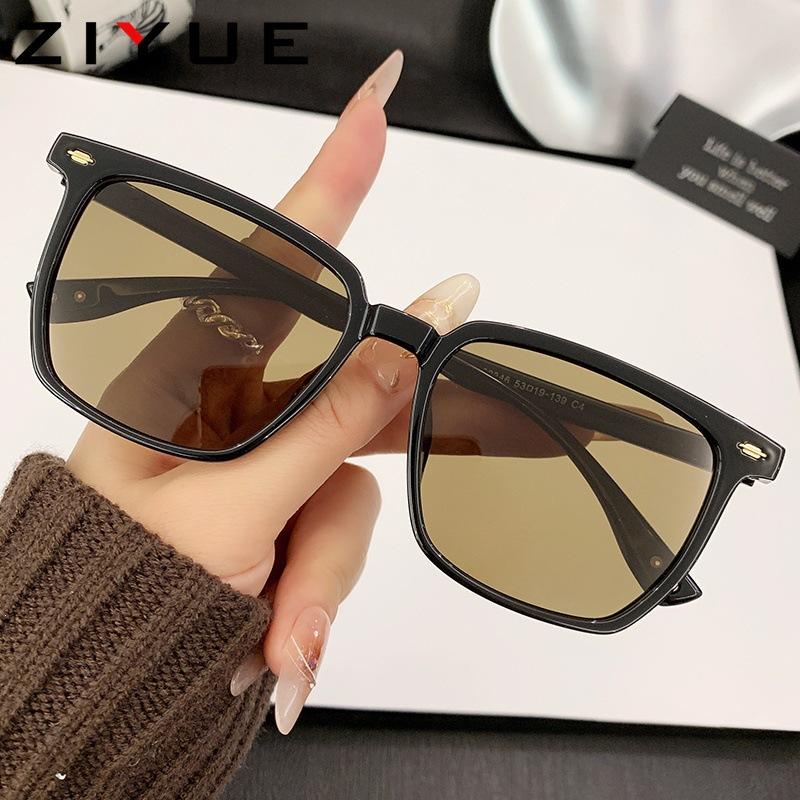 ins face small sunglasses female Internet celebrities new fashion polarized sunglasses men's sunscreen sunglasses