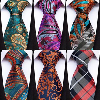 Polyester Jacquard Men'S Tie Wedding Best Man Tie