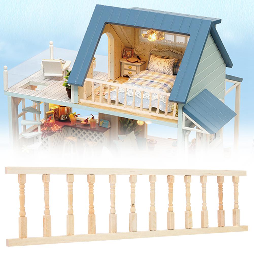 Mini Simulation Wooden Handrail Furniture for 1:12 Doll House Accessory