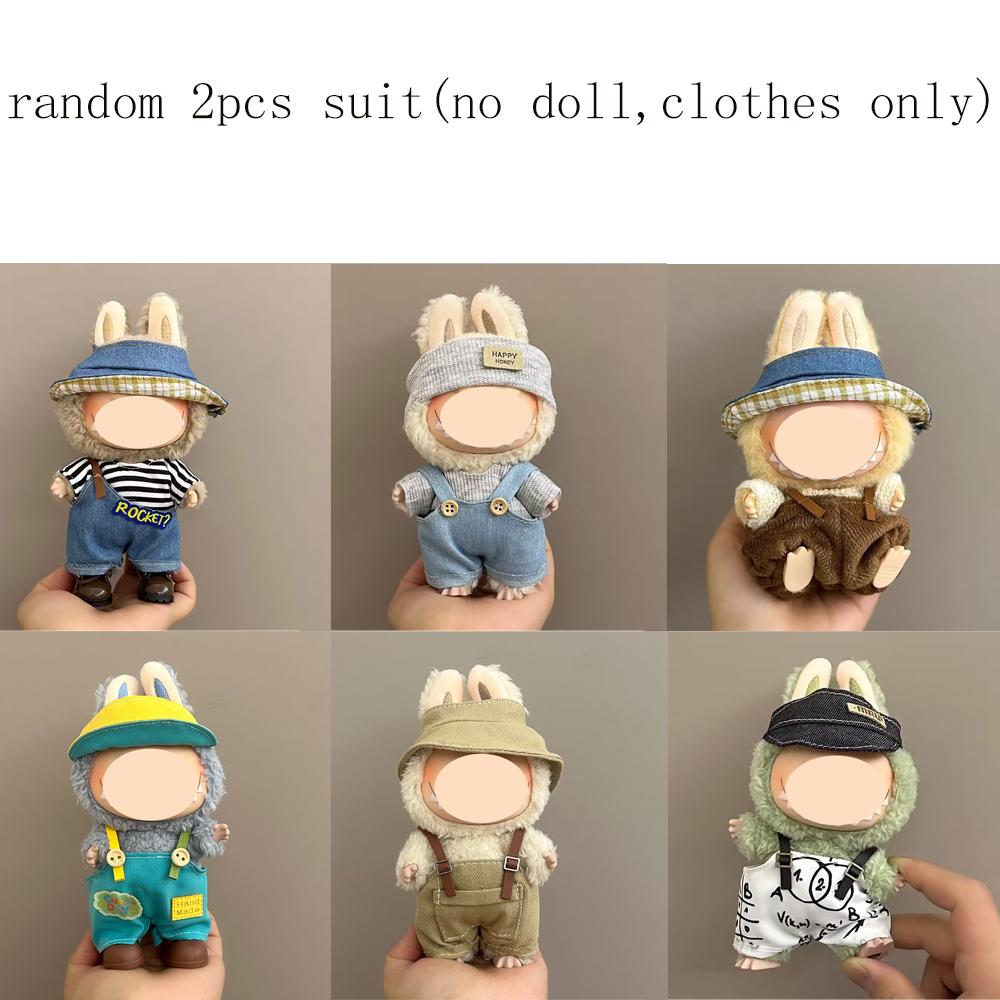 

6.69in/17cm Doll Accessories Clothes Designer Suitable Labubu Personality Fashion Birthday Gift V1 V2 V3 for Entertaining Play Safe Kid Friendly Fun
