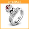 Skull Fashion Women Rings Inlay Punk Ring Skeleton Ring Jewelry