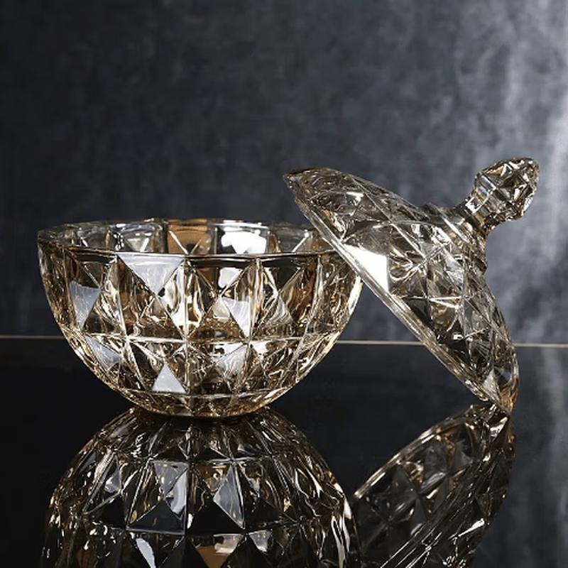 European Crystal Glass Candy Dish