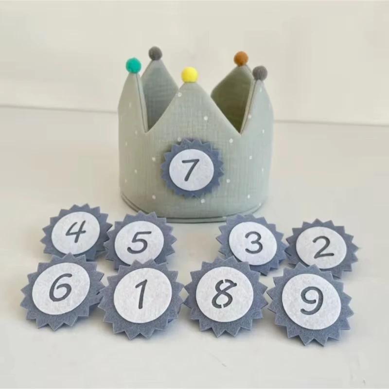 Cotton Crown Props Children Photography Props Photoshoot Birthday Crown Hat Fotografia Accessories Birthday Party Props
