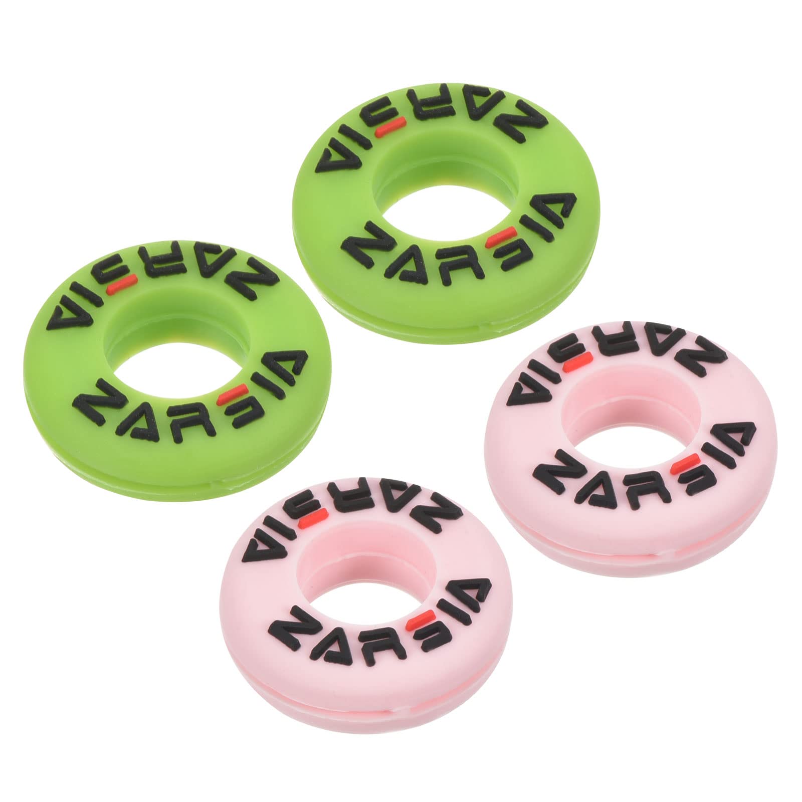 

PATIKIL Теннисный виброгаситель 4 шт. Круглый силиконовый амортизатор для струн ракетки, амортизация для теннисной ракетки, зеленый, розовый