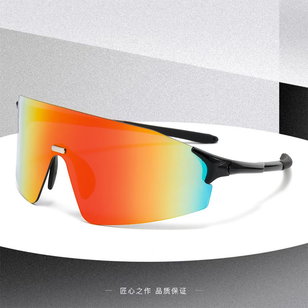 New cycling sunglasses, dust-proof, rimless, for outdoor sports, unisex, running glasses, UV protection