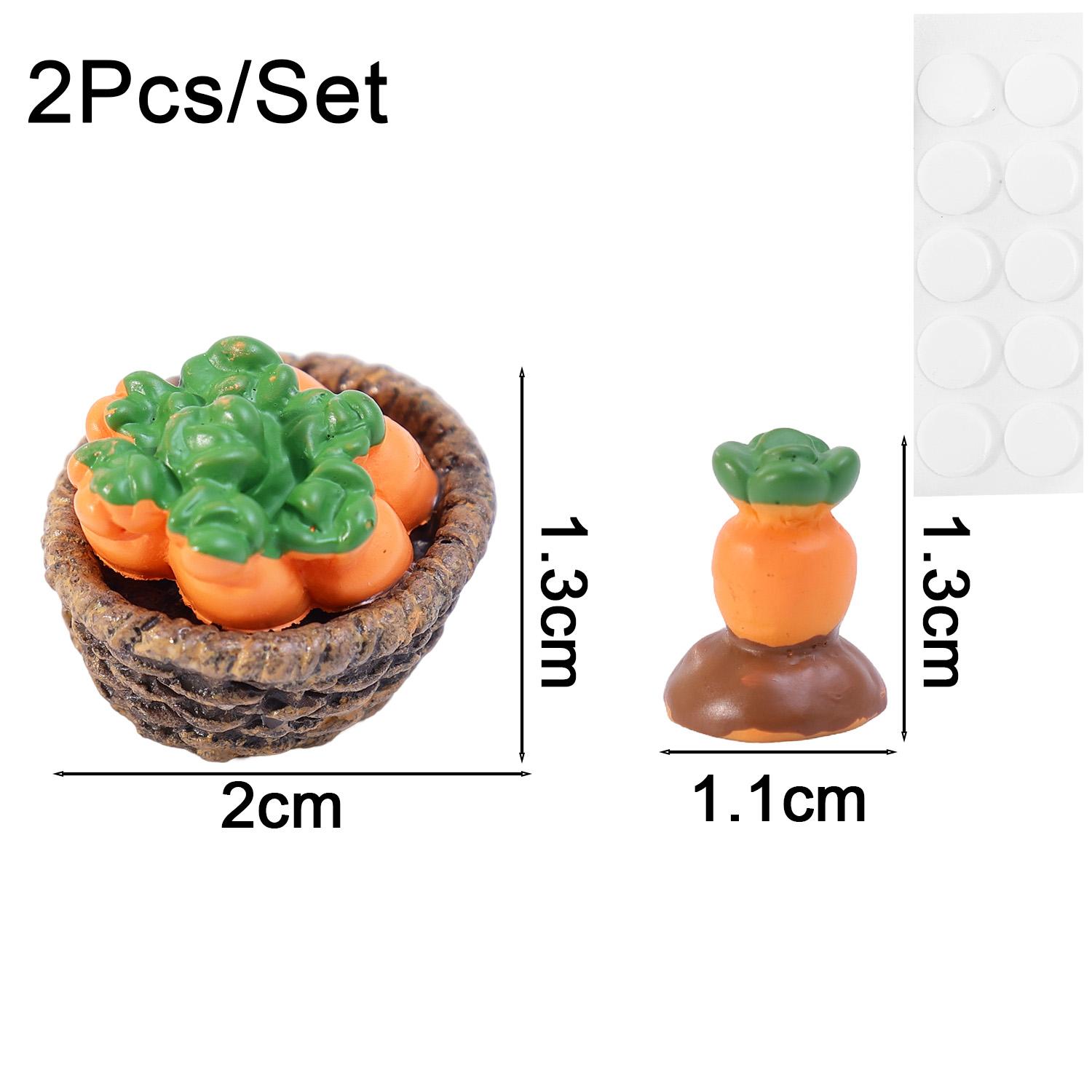 

2/8pcs Cute Easter Rabbit Carrot Figurine Miniatures Kawaii Micro Home Desktop Fairy Garden Decoration DIY Ornaments Craft Gift