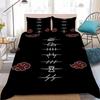 Logo A-Akatsuki Duvet Cover Set Home Style Bedding Soft Laundry Cotton Bed 3 Piece Set Student Dormitory Gift