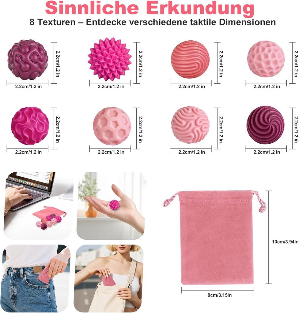 Magnetic Fidget Toys, Silicone Balls,Anti-Stress Balls,Sensory Toy for Adults,Children,Sensory Magnetic Balls Set,Stress Relief and Relaxation